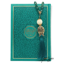 Afbeelding in Gallery-weergave laden, Lederen Rainbow Koran met Engelse vertaling