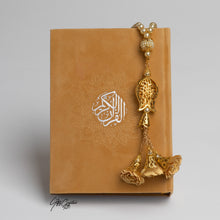 Load image into Gallery view, Velvet Rainbow Koran with silver details on cover