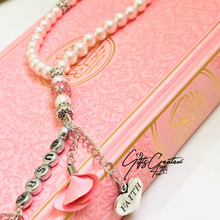 Afbeelding in Gallery-weergave laden, Tasbih (Zilverkleurige naam en hangertje)