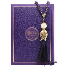 Afbeelding in Gallery-weergave laden, Lederen Rainbow Koran met Engelse vertaling