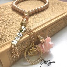 Afbeelding in Gallery-weergave laden, Tasbih (Goudkleurige naam en hangertje)
