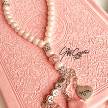 Afbeelding in Gallery-weergave laden, Tasbih (Zilverkleurige naam en hangertje)