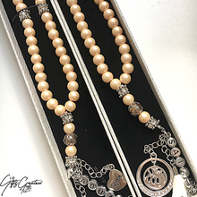 Afbeelding in Gallery-weergave laden, Tasbih (Zilverkleurige naam en hangertje)