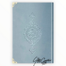 Load image into Gallery view, Velvet Quran with golden page border