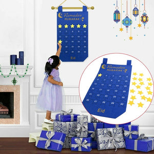 Felt Ramadan Calendar Blue