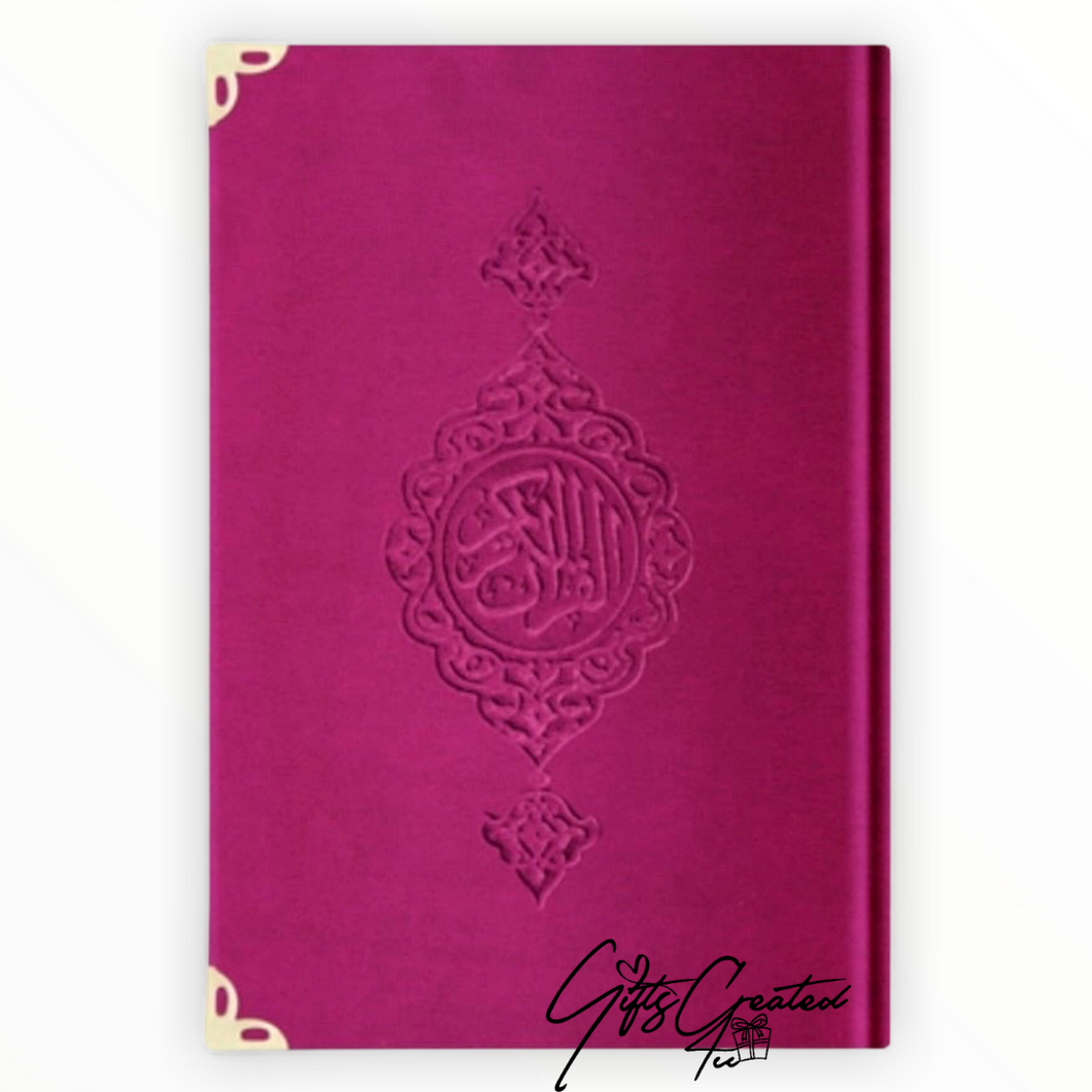 Fluwelen Koran met gouden paginarand