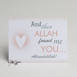 Allah found me you