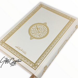 Velvet Quran with golden details on cover